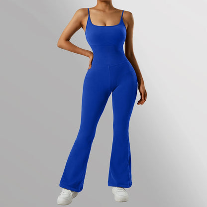 Sleeveless Yoga  Bodycon Rompers Backless