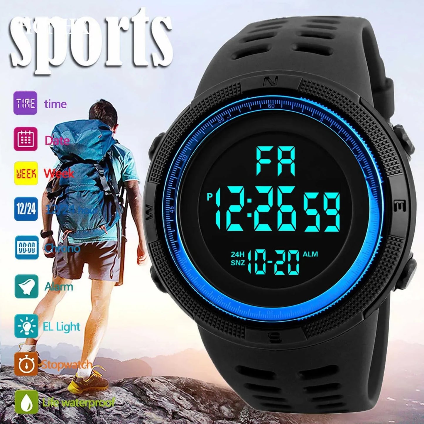Military Men Sports Wristwatch
