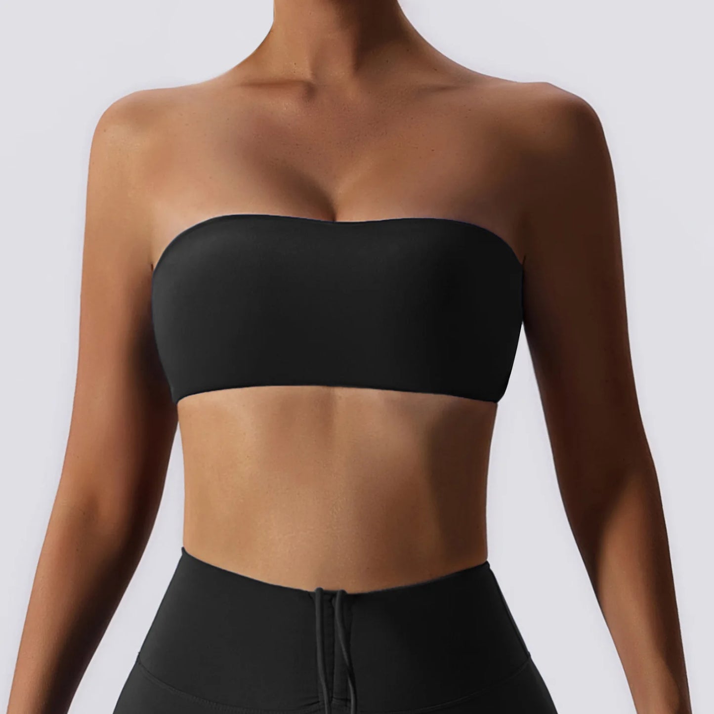 Strapless  Sports Bra Quick-Drying Yoga Tube Top