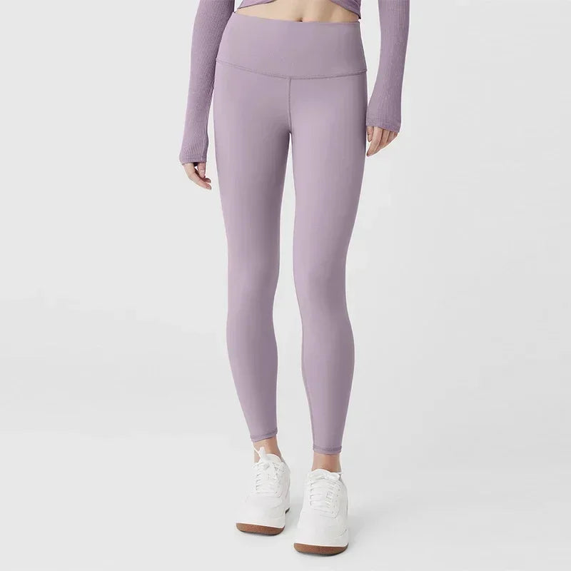Women's Solid Color High Waist Yoga Pants