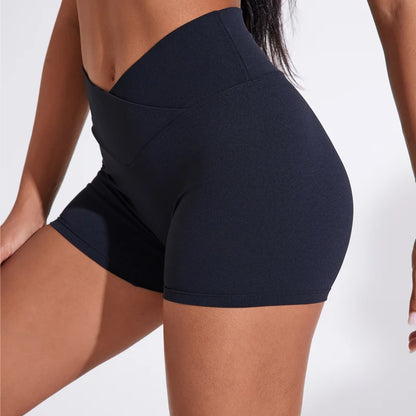 Women's sports shorts high elasticity tight fitting high waist and buttocks