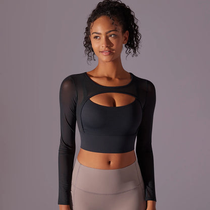 Yoga  Sexy Long Sleeve Sport Top