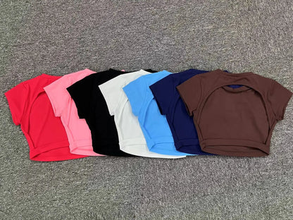 Breathable Workout Tops  Backless Yoga Crop Tops