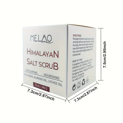 MELAO Himalayan Salt Body Scrub with Collagen and Stem Cells