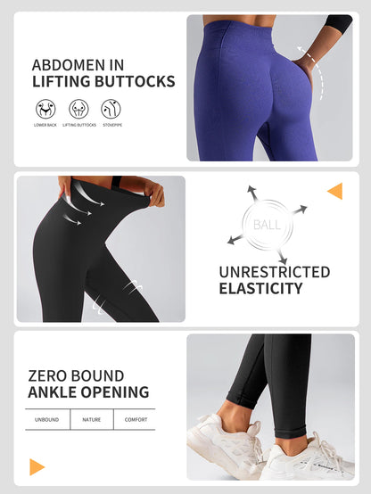 Women Tie Dye Leggings High Waist Lifts Butt Tummy Control