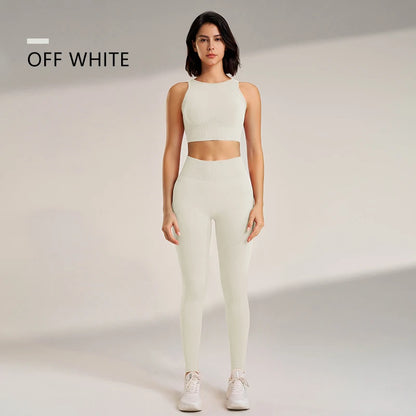 Yoga Leggings and Top Two Piece Set