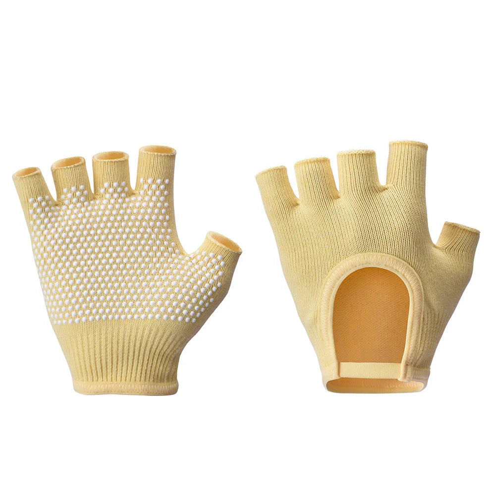 1Pair Half Finger Yoga  Gloves, Cycling Gloves