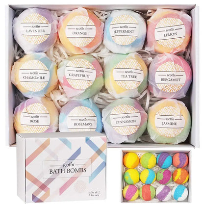 Bath Bombs for Kids and Women, Perfect Self Care Relaxing Spa