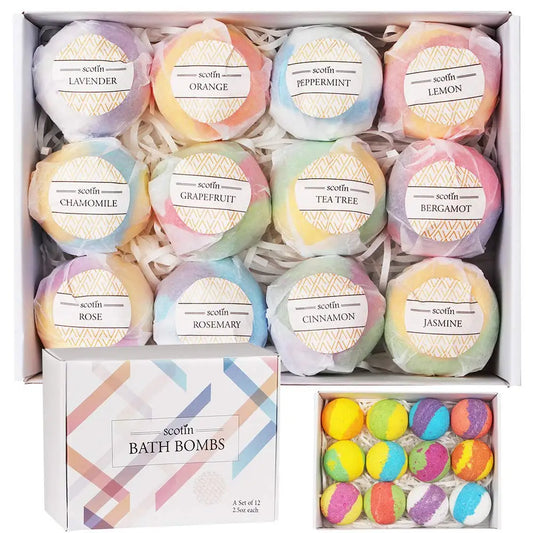 Bath Bombs for Kids and Women, Perfect Self Care Relaxing Spa