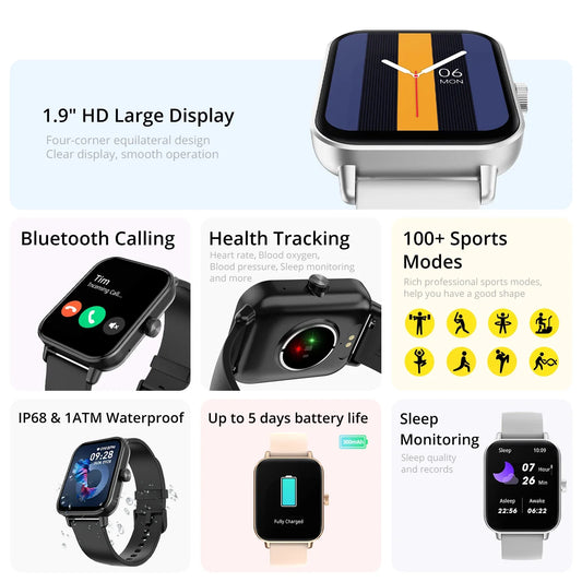 Voice Calling Smart Watch  Bluetooth Smartwatch Men Women