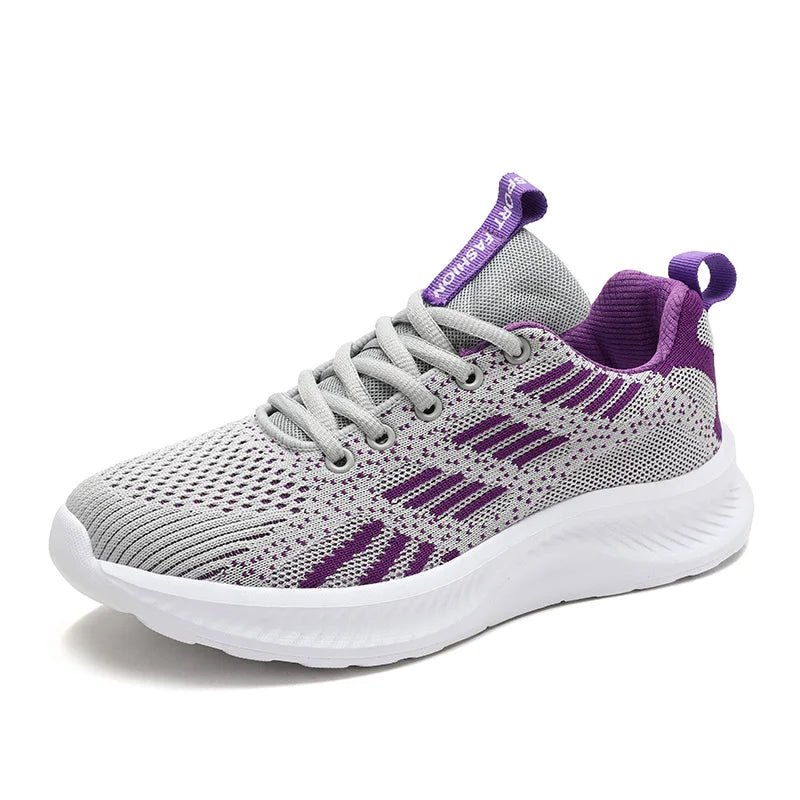 breathable women's low  top running shoes