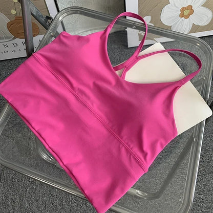 Fashion Sexy Cross Back Small Sling Yoga Underwear Vest