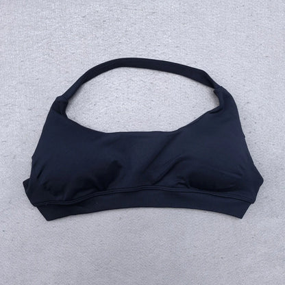 Halter Seamless Yoga Bra Padded Backless Crop Top Push Up