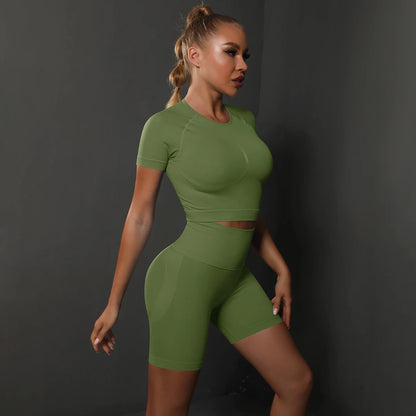 2PCS Seamless Women Yoga Set