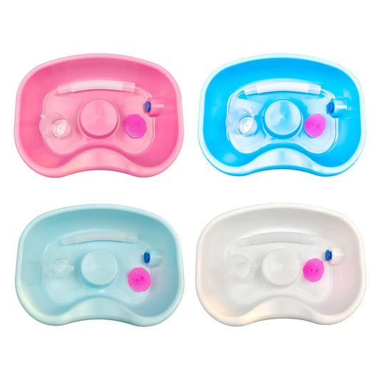 Hair Washing Tray with Pipe with Shampoo Brush