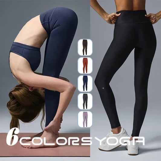 Women's Solid Color High Waist Yoga Pants