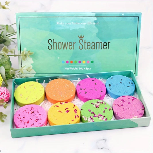 8pcs Lavender Scented Bath Bombs Balls for Relaxation and Skin Care