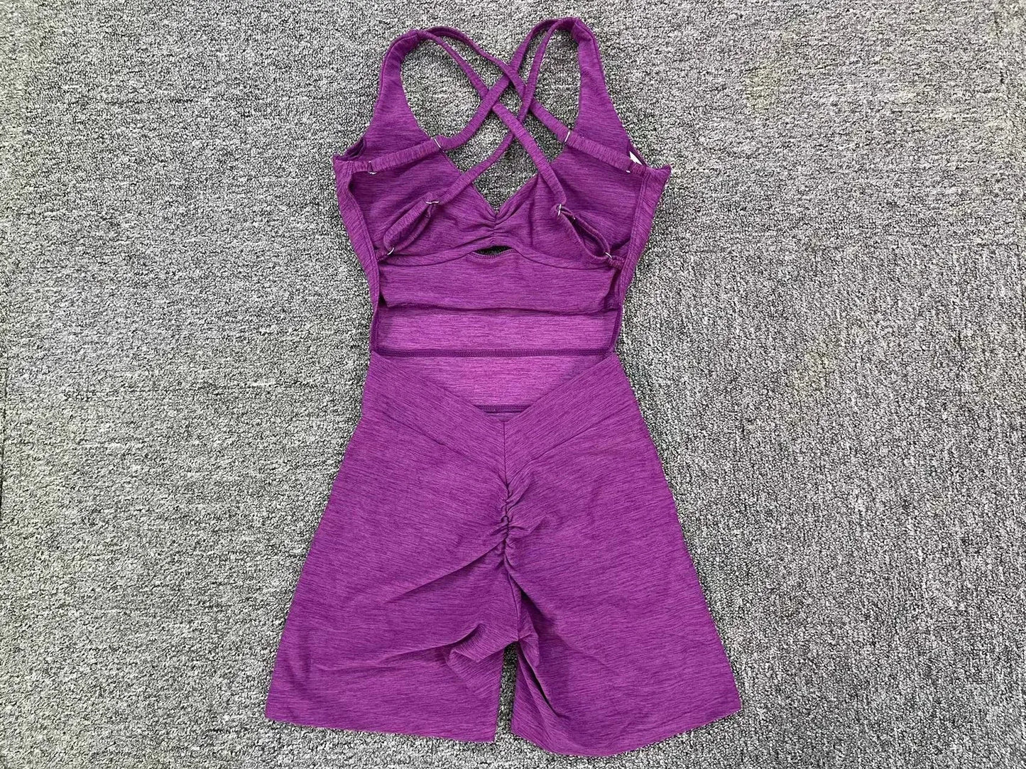 Adjustable double straps, Open back  V shape back design ,Removable pads BODYSUIT