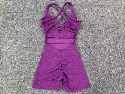 Adjustable double straps, Open back  V shape back design ,Removable pads BODYSUIT