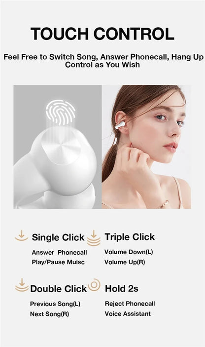 Earring Wireless Earbuds Bluetooth Open Ear Headphones Air Conduction