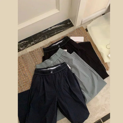 High Waisted Suit Pants, Sports Vest ,Wide Leg Pants