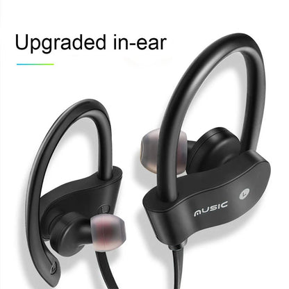 Wireless  Ear Hook Earbuds Bluetooth Neckband With Mic  Earphones
