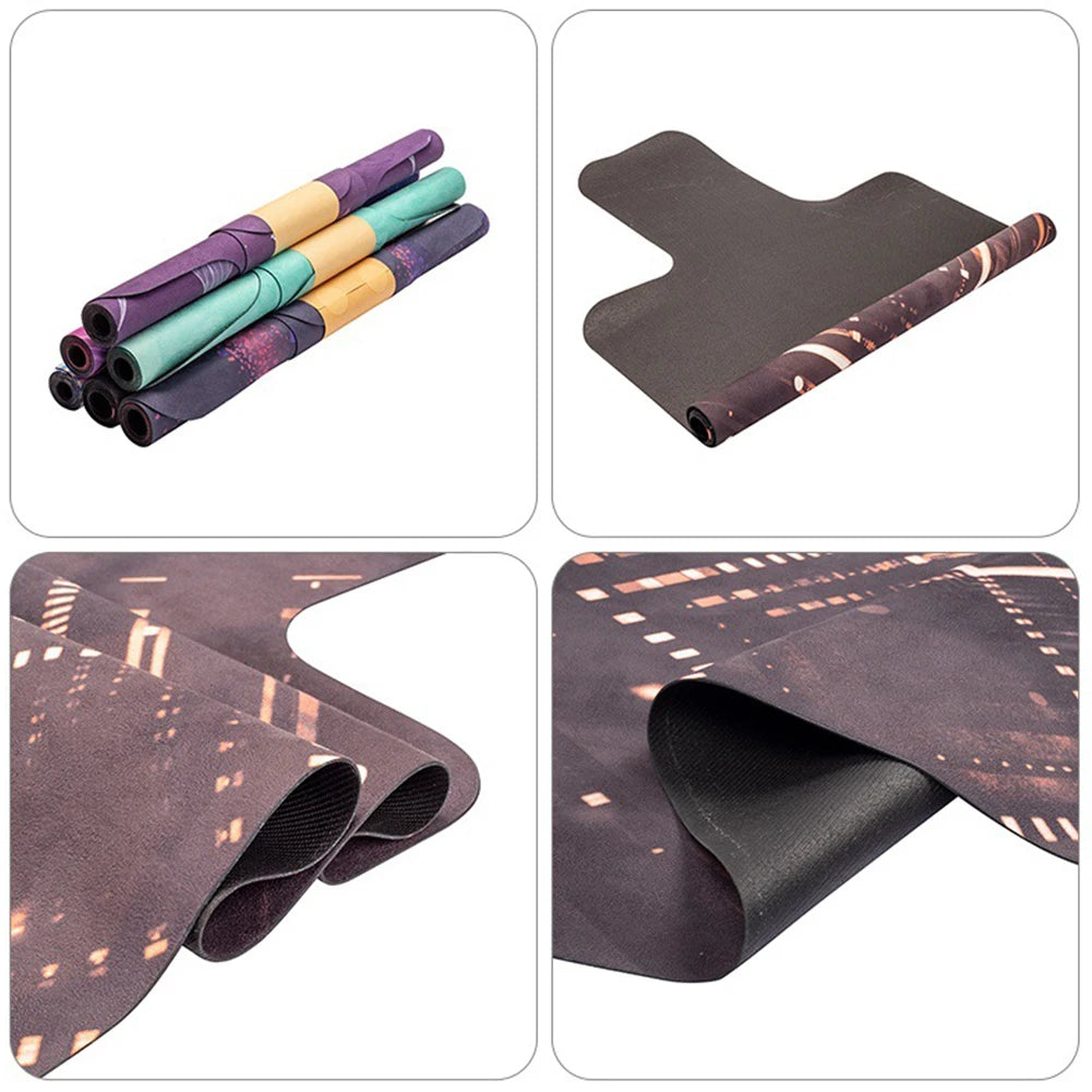Pilates Reformer Mat Natural Rubber Yoga Meditation Pad Anti-Slip