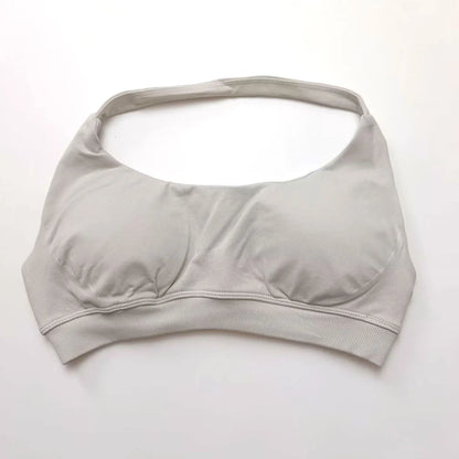 Halter Top Sports Bra Push-up Sexy Open Back