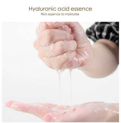 10pcs 24K Gold Hyaluronic Acid Face Mask Firming Moisturizing