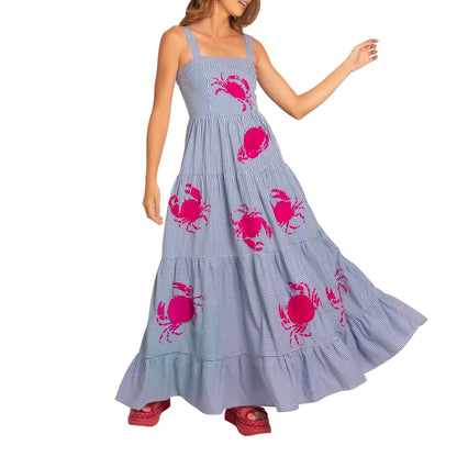 Spaghetti Strap Maxi Dress V-Neck Sleeveless