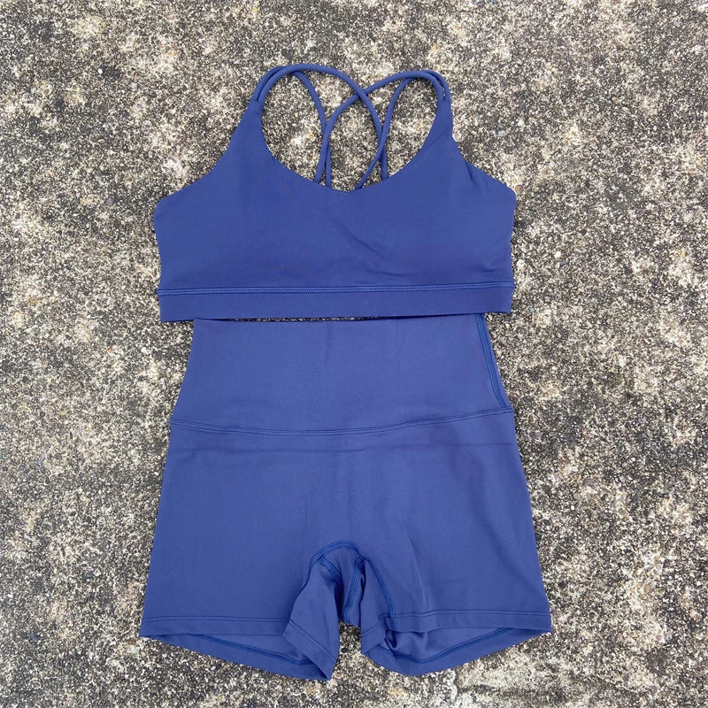 2 Piece Yoga Shorts Set
