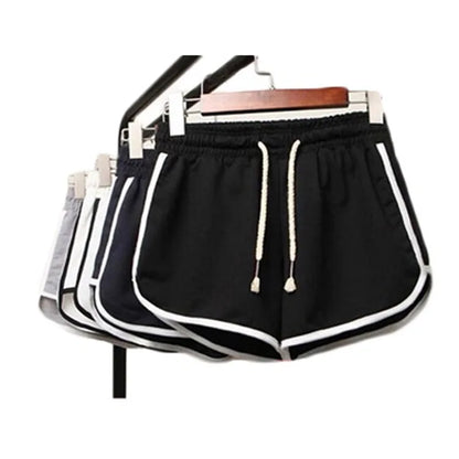 mid-waist casual loose straight  thin breathable wide leg shorts