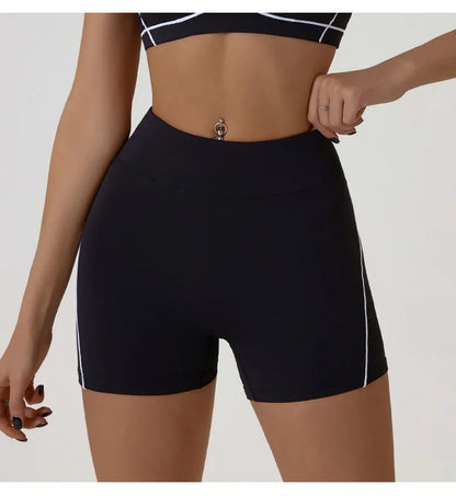 Women's Sports Shorts High Waist Hip Lifting Fitness Tight