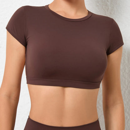 Breathable Workout Tops  Backless Yoga Crop Tops