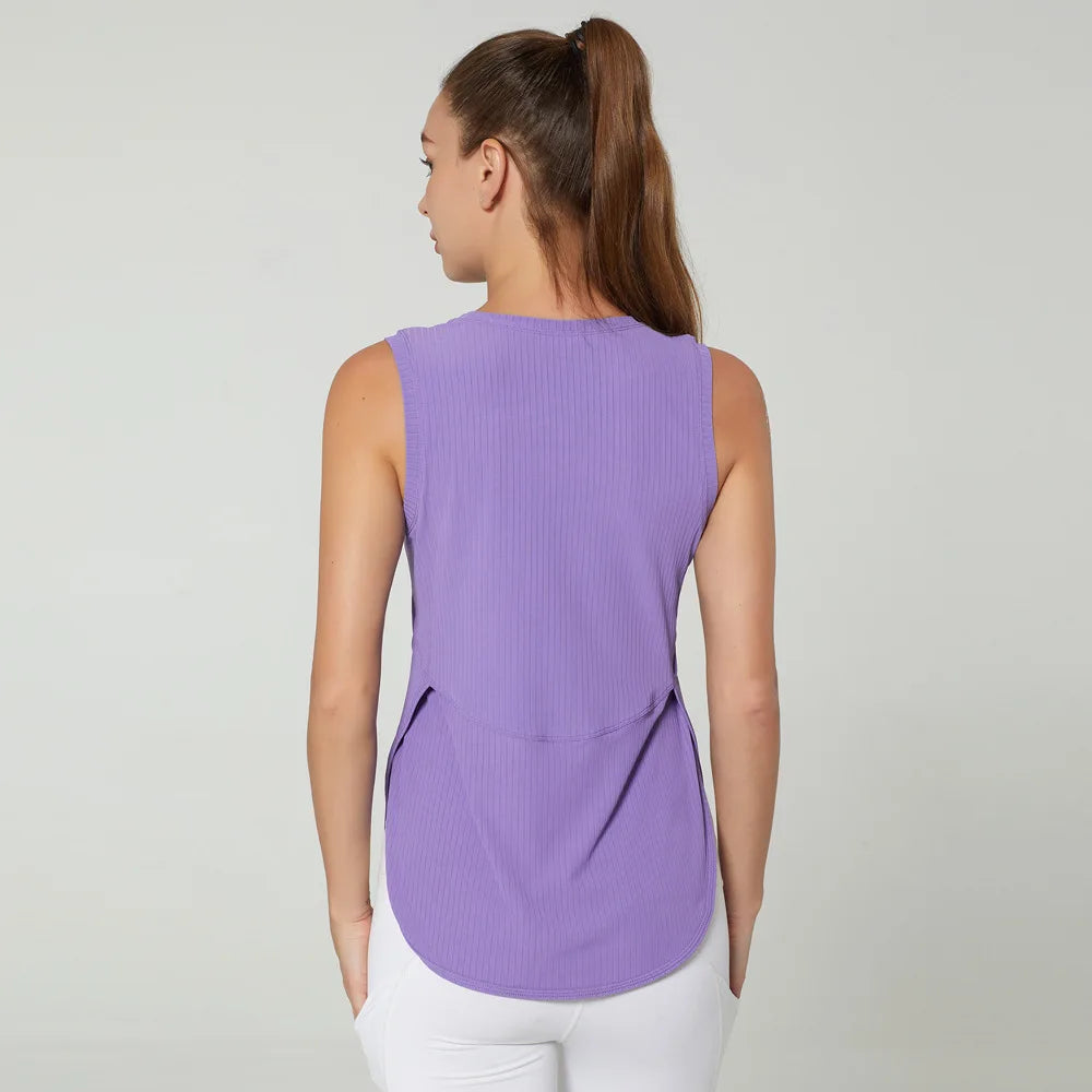 Women Gym  Sports Tank Tops Quick Dry Sleeveless Back