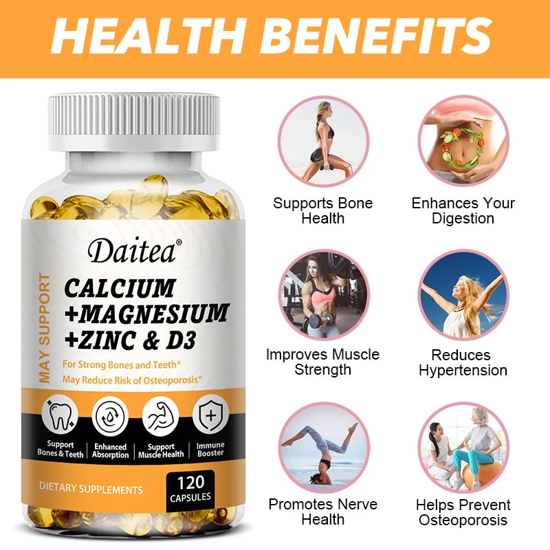 Calcium, Magnesium, Zinc + Vitamin D3