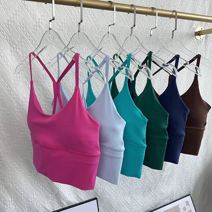 Fashion Sexy Cross Back Small Sling Yoga Underwear Vest
