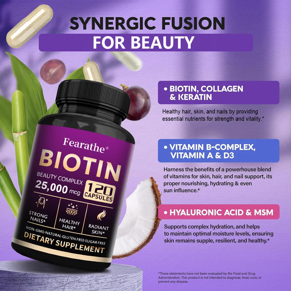 Biotin - Vitamin Supplement To Support Energy