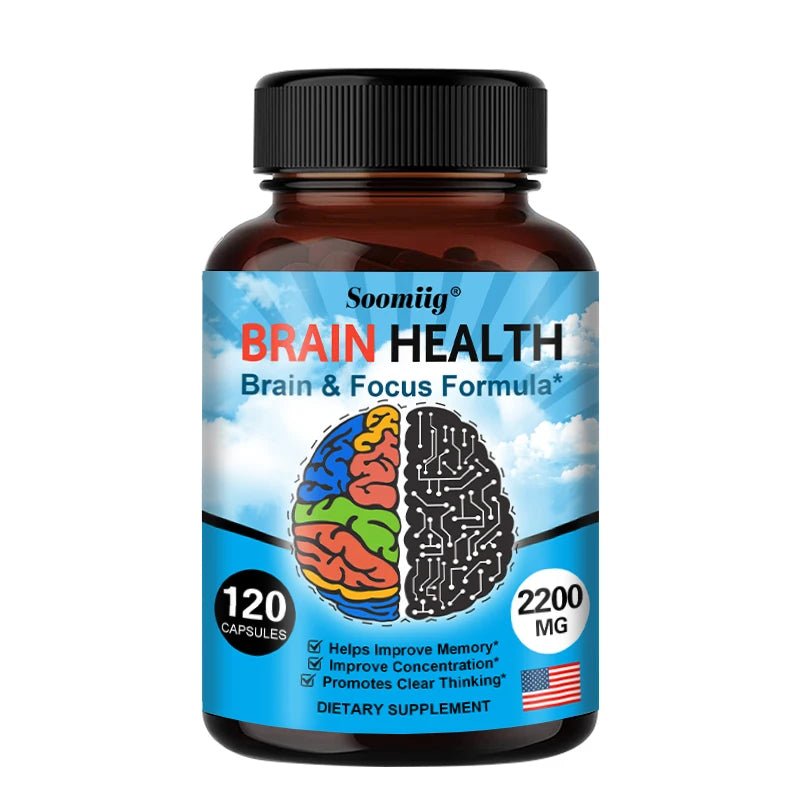 2200 mg Brain Booster with Vitamin B6, B12 supplement