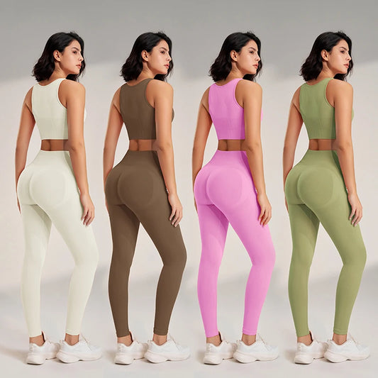 Yoga Leggings and Top Two Piece Set
