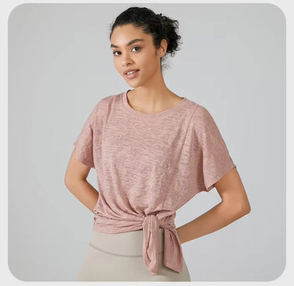 Yoga Shirts & Blouses. Short Sleeve Workout Sporty Woman Top