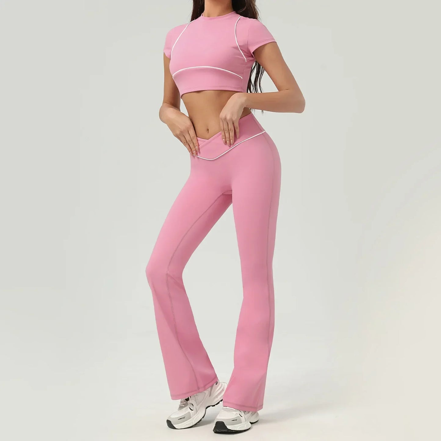 High Waist Quick-drying Backless Skinny Yoga Set