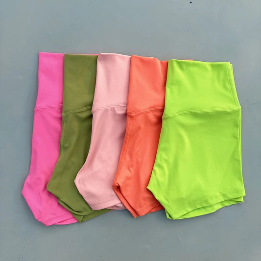 Solid Color tight Women Fitness Sport Short