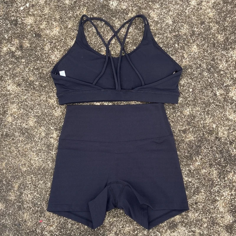 2 Piece Yoga Shorts Set