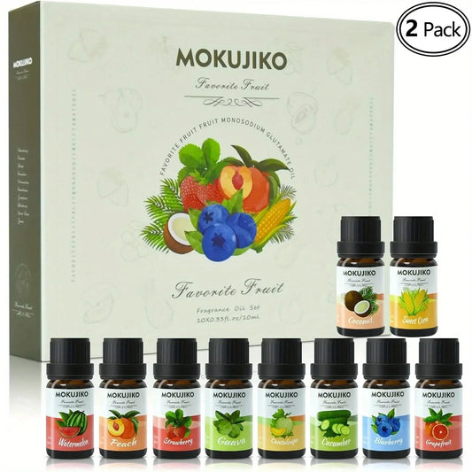 2 Pack Fruit Essential Oil Set, Aromatherapy Diffuser