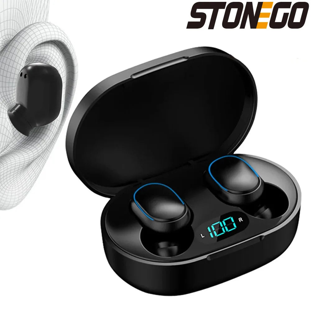 Wireless Bluetooth 5.0 Earbuds, Touch Control, Digital Display