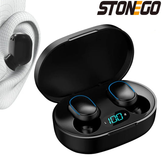 Wireless Bluetooth 5.0 Earbuds, Touch Control, Digital Display