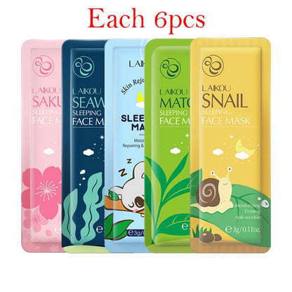 30pcs Sleeping Moisturizing Anti-aging Creams Mask