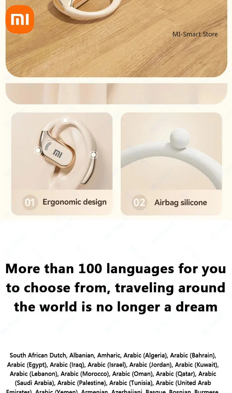 Bluetooth Translation Earphones Wireless with Microphone