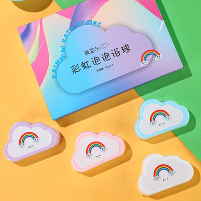 Rainbow cloud bath aromatherapy ball 4-pack